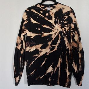 Bleach Dyed Long Sleeve Shirt